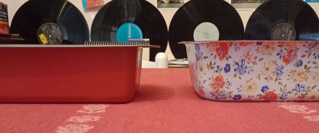 2 teglie antiaderenti rettangolari 