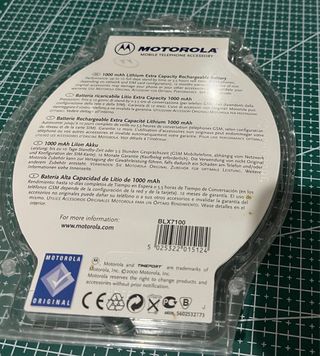 Tapa batería trasera original en su caja Motorola