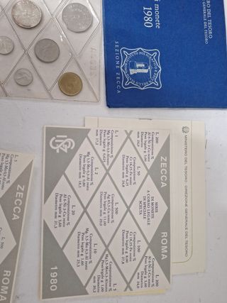 63.47 Lote SERIE DI MONETR 1980 y 1981