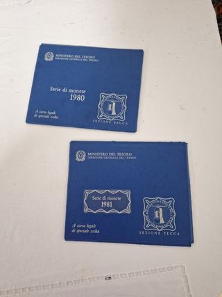 63.47 Lote SERIE DI MONETR 1980 y 1981