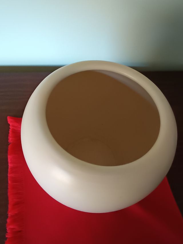 MACETERO BLANCO CERAMICA. 15 Cm. Aprox.