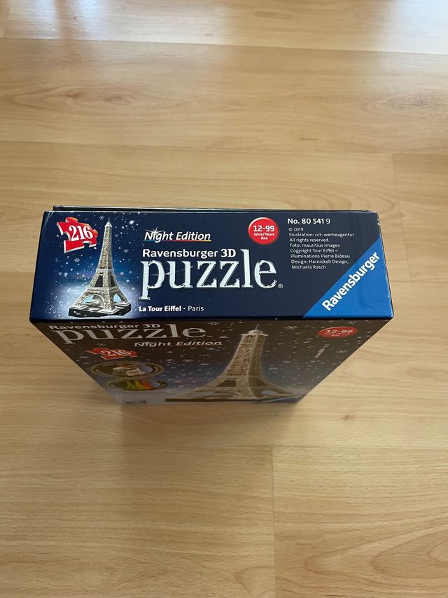 Puzzle 3D torre eiffel