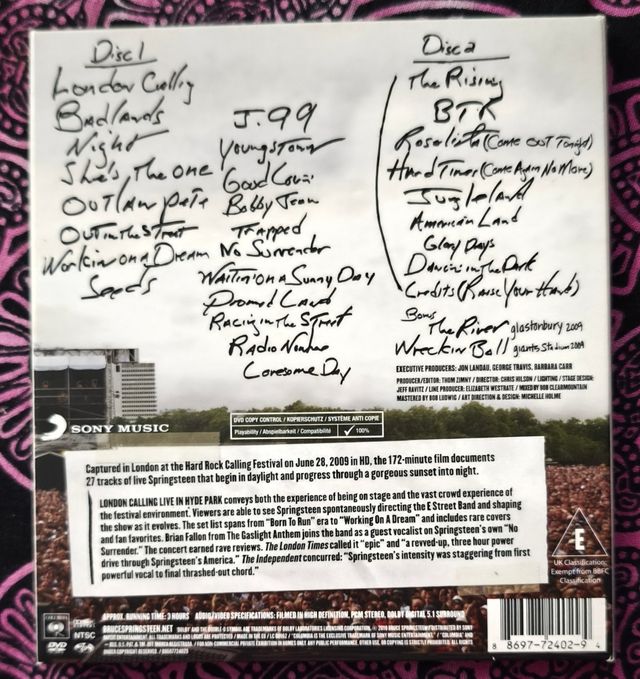 Bruce Springsteen - London Falling, Live Hyde Park