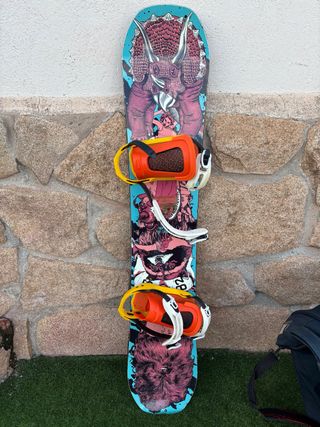 Tabla snow Bataleon y fijaciones Switchback