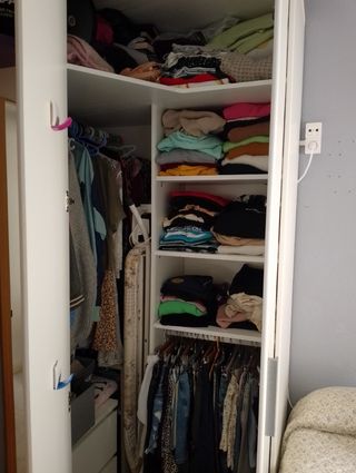 Armario rincón con terminal espejo