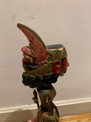 Marioneta balinesa  2 caras antigua de colección