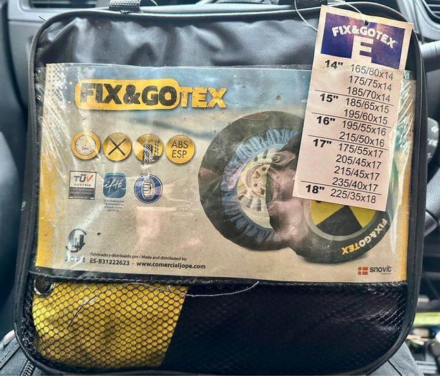 Cadena de nieve textil