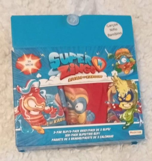 3 SLIP SUPER ZINGS PER BAMBINI DAI 2 AI 3 ANNI