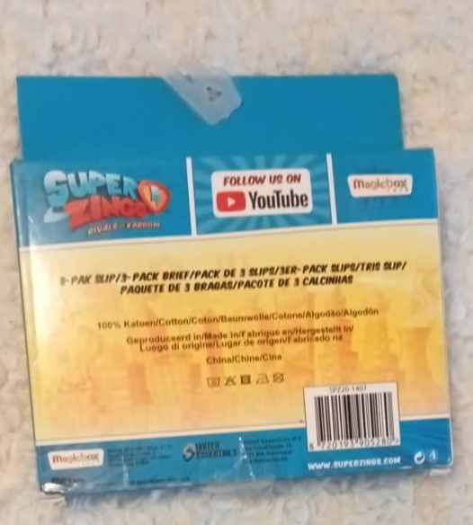 3 SLIP SUPER ZINGS PER BAMBINI DAI 2 AI 3 ANNI