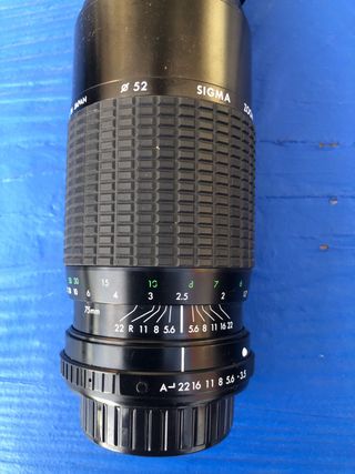Equipo fotografico reflex