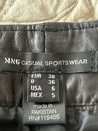 Pantalones cuero autentico mujer