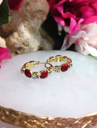 Aros chapados en oro