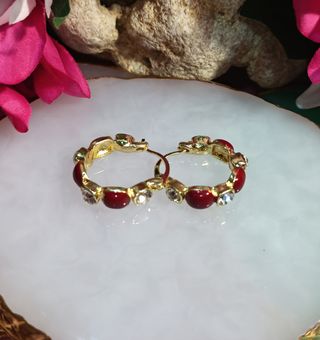 Aros chapados en oro