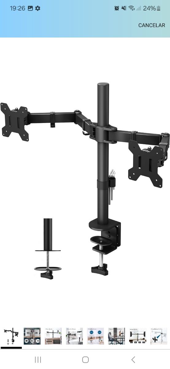 Soporte monitor doble