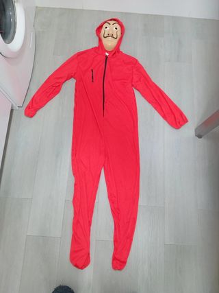 Disfraz, casa de papel, T, S, adulto