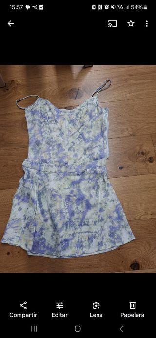 Vestido dos piezas zara tye dye talla ML