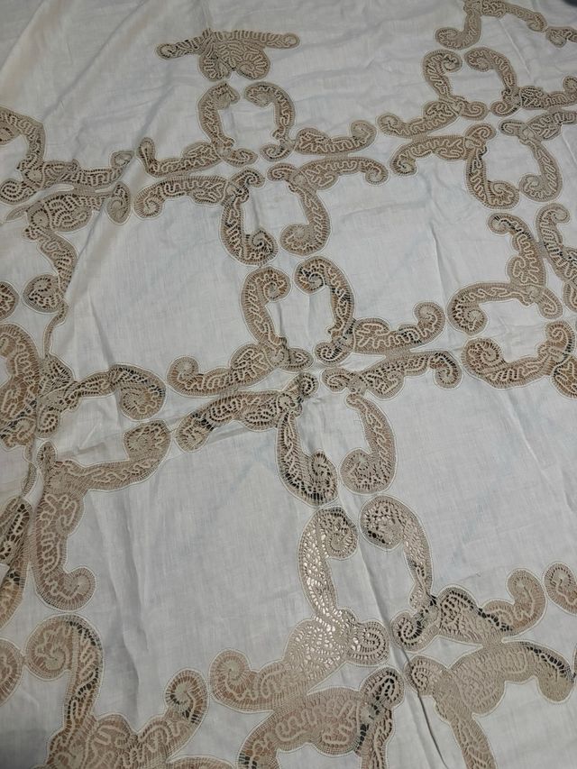 Copriletto di lino vintage