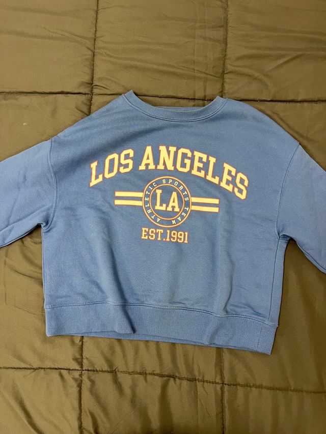 Sudadera Azul Estampada