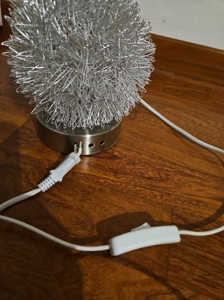 Lampada da tavolo argento