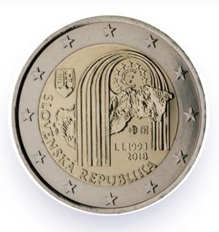 MONEDA DE 2 EUROS ESLOVAQUIA 2018 S C