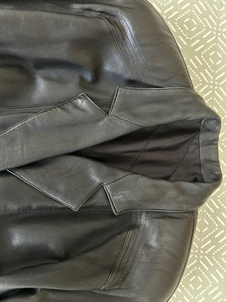 Chaqueta piel negra vintage