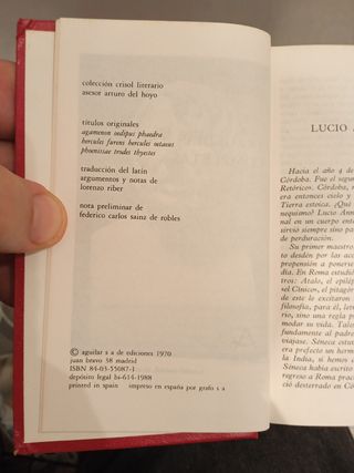 COLECCIÓN AGUILAR: TOLSTOI, SÉNECA, SCOTT...