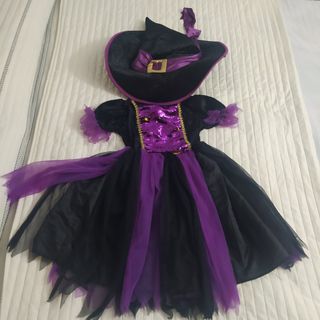 Disfraz bruja lila