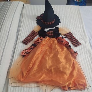 Disfraz bruja naranja