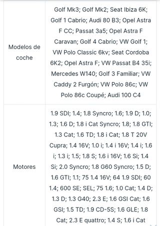 Kit reparación fuelle palier Seat, VW...