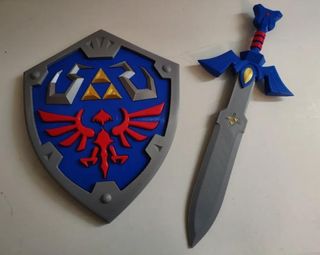 Espada Maestra de Link y escudo Hyliano