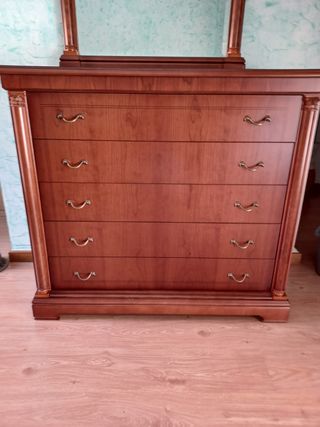 Dos camas de 90 madera con mesitas