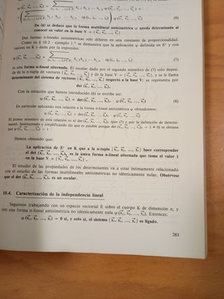 Álgebra lineal y geometría