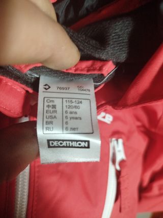 Traje de nieve niño decathlon 