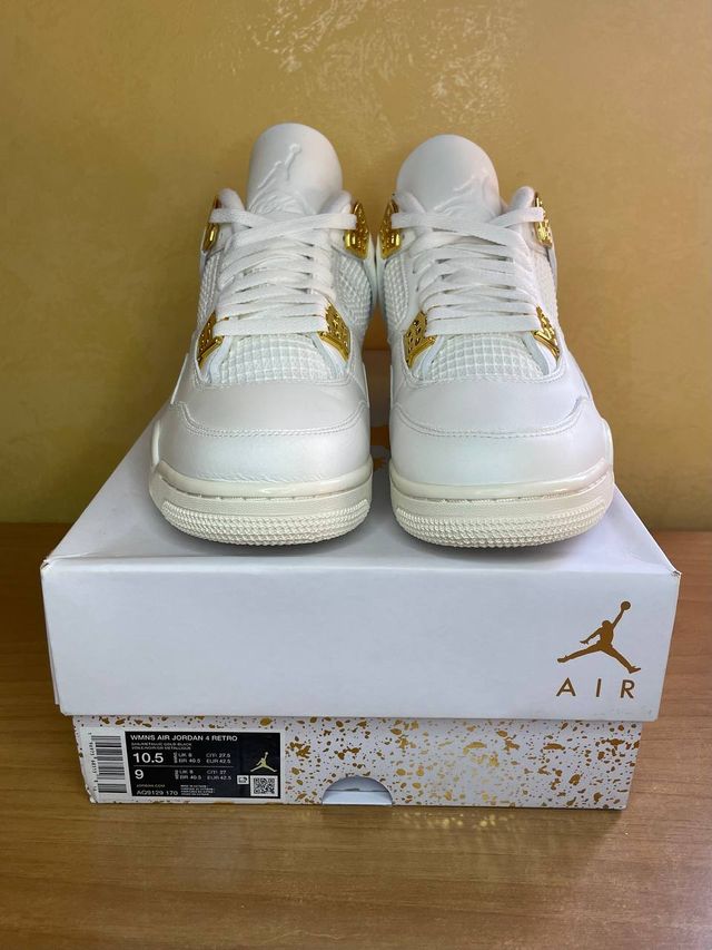 Nike Air Jordan 4 Sail Metallic Gold WMNS 42,5