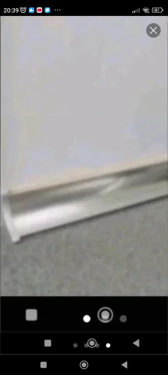 2 trozos de perfil de encimera acero