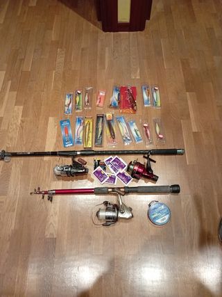 Cañás de pesca y accesorios 