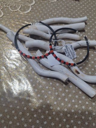 Coppia di bracciali argento corallo onic