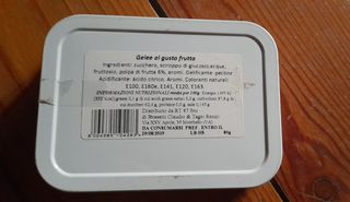 Scatoletta in latta caramelle Gelee 