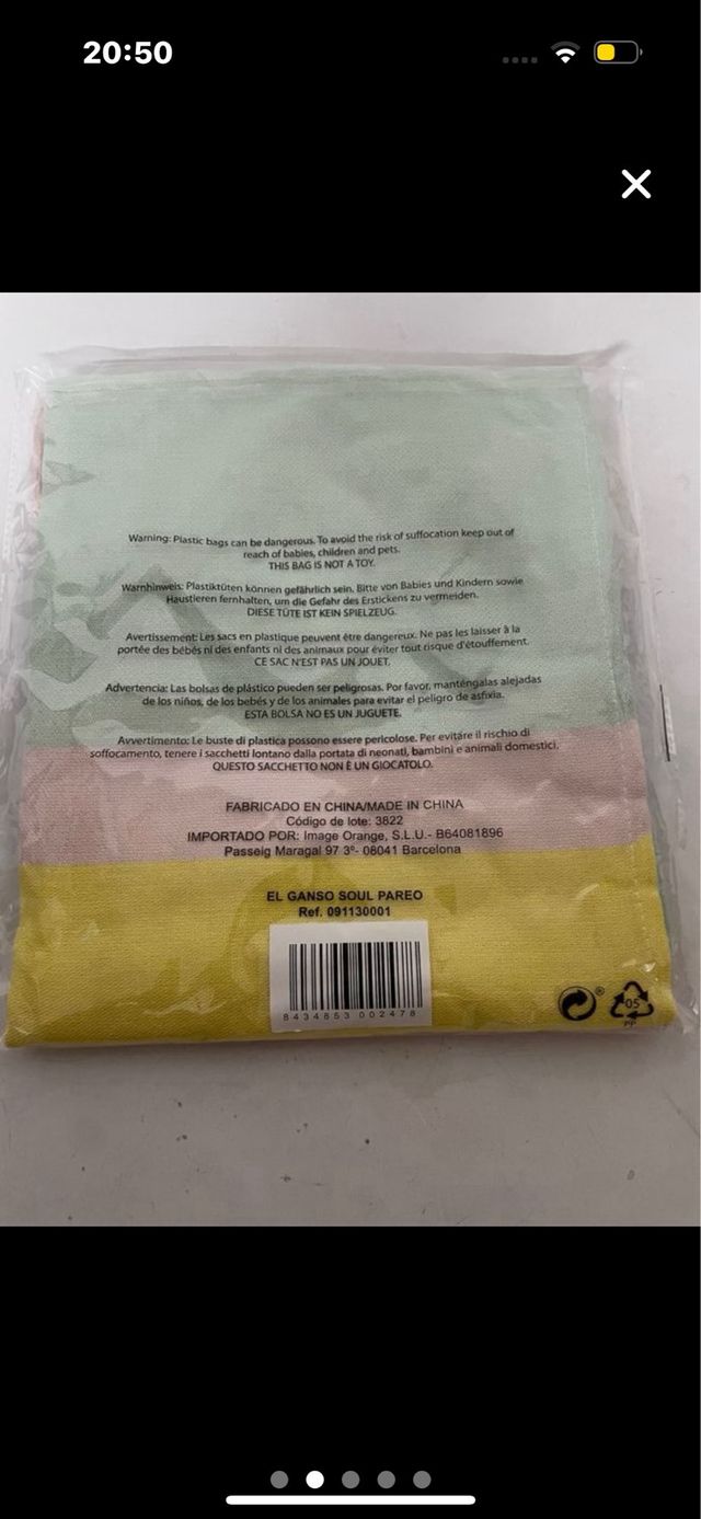 Pareo de playa El Ganso