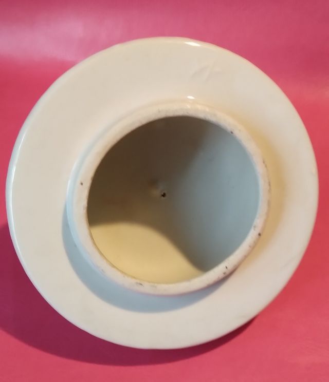 Grande vaso potiche d'epoca artigianato Cina 40 cm