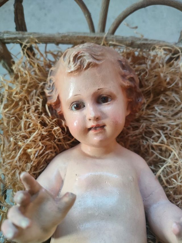 Antico Gesù Bambino statua