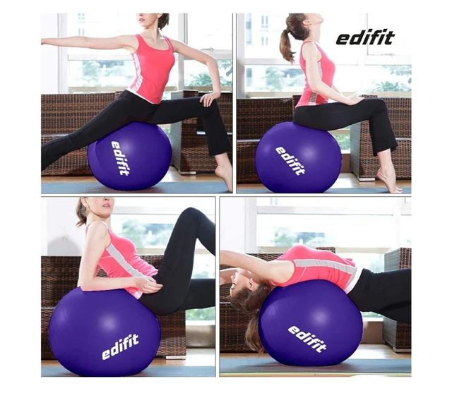 Pelota grande fitness con hinchador