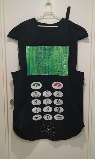 Disfraz de teléfono movil para carnaval