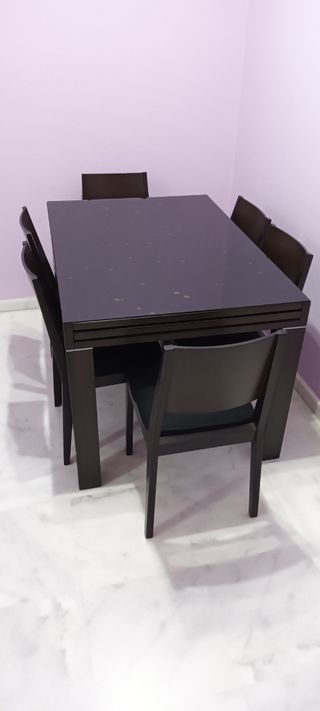 Mesa comedor 90x1,30 extensible a 2,60