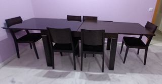 Mesa comedor 90x1,30 extensible a 2,60
