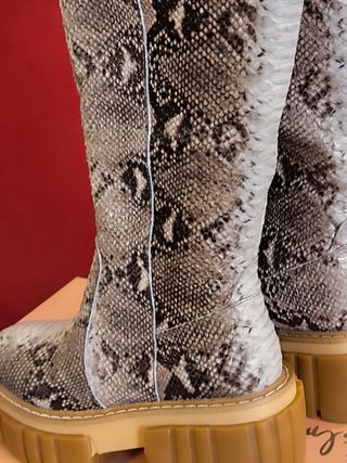 Botas altas Alma en Pena piel suela track talla 38
