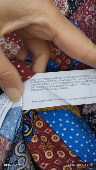 Vestido efecto patchwork de Sfera 