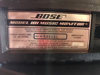 BOSE altavoces mod 101