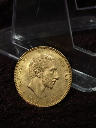 25 pesetas Alfonso XII 1881, SC-