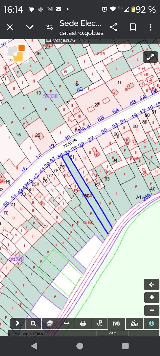 Parcela en centro de Bonares (Huelva)